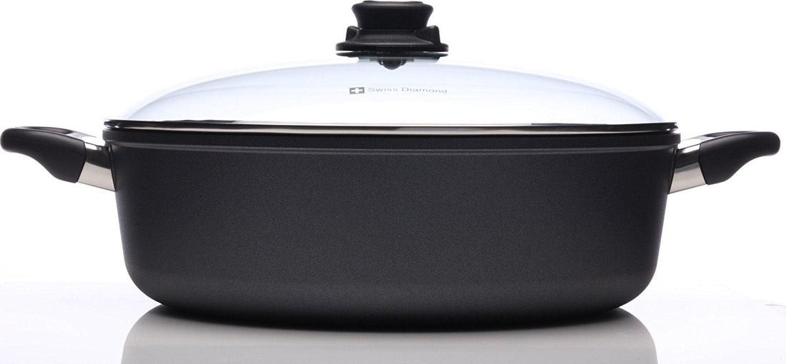 Swiss Diamond - 6.8 L Classic Nonstick Braiser with Lid (12.5") - 6932C