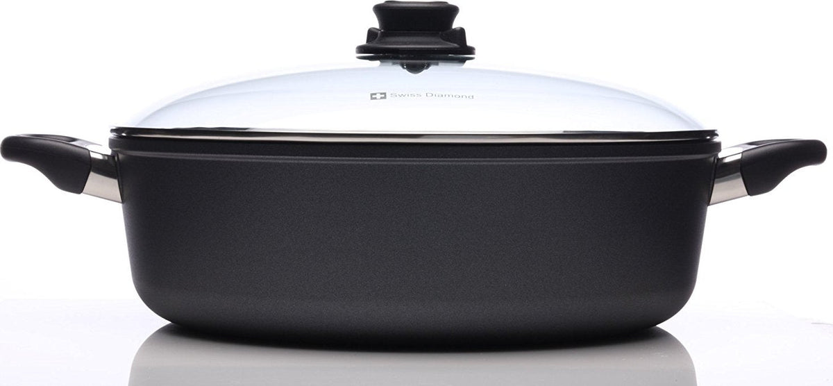 Swiss Diamond - 6.8 L Classic Nonstick Braiser with Lid (12.5") - 6932C