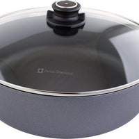 Swiss Diamond - 6.8 L Induction Nonstick Braiser with Lid (12.5") - 6932ic