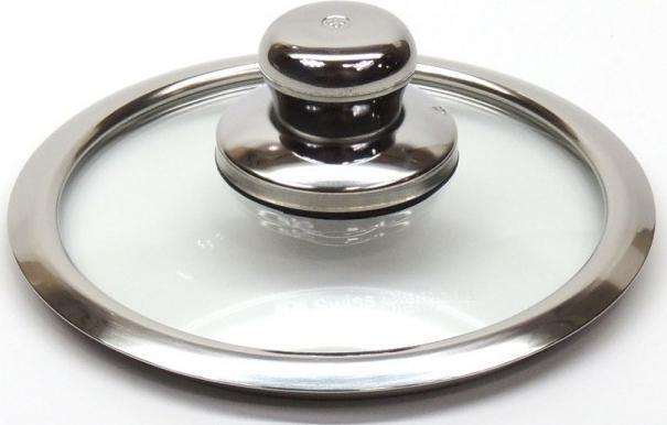 Swiss Diamond - 7" Tempered Glass Lid with Stainless Steel Knob - SDPC18