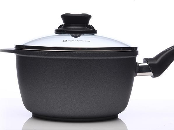 Swiss Diamond - 7" XD Non-Stick Induction Sauce Pan with Lid (18 cm) - XD6718ic