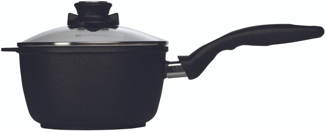 Swiss Diamond - 7" XD Non-Stick Induction Sauce Pan with Lid (18 cm) - XD6718ic