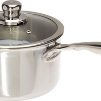 Swiss Diamond - 8" Premium Clad Sauce Pan with Glass Lid (20 cm) - SDCLAD31220ic