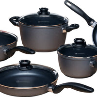 Swiss Diamond - 9 PC HD Classic Nonstick Cookware Set - 609