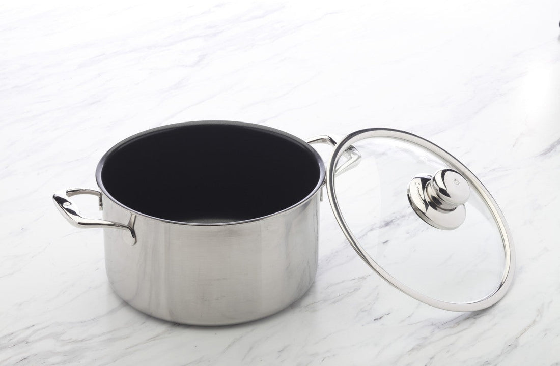 Swiss Diamond - 9.5" Nonstick Clad Dutch Oven with Lid (24 cm) - SDP31324ic