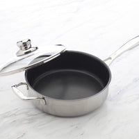 Swiss Diamond - 9.5" Nonstick Clad Sauté Pan with Lid (24 cm) - SDP3724ic