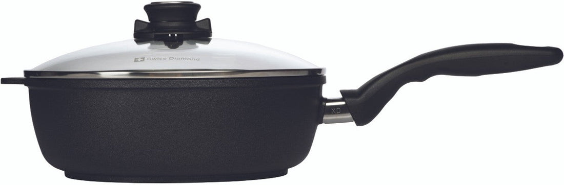 Swiss Diamond - 9.5" XD Non-Stick Induction Sauté Pan with Lid (24 cm) - XD6724iC