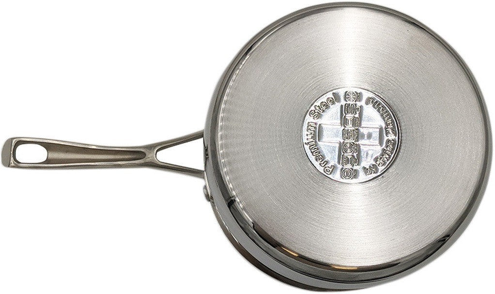 Swiss Diamond - DLX 3.6 QT Premium Stainless Steel Saucepan & Glass Lid - PSLA31220iC