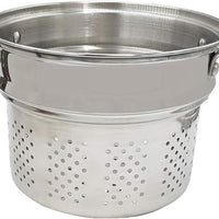 Swiss Diamond - DLX 7.6 qt Stainless Pasta Pot with Strainer, Steamer Basket & Lid - PSLA317SET04