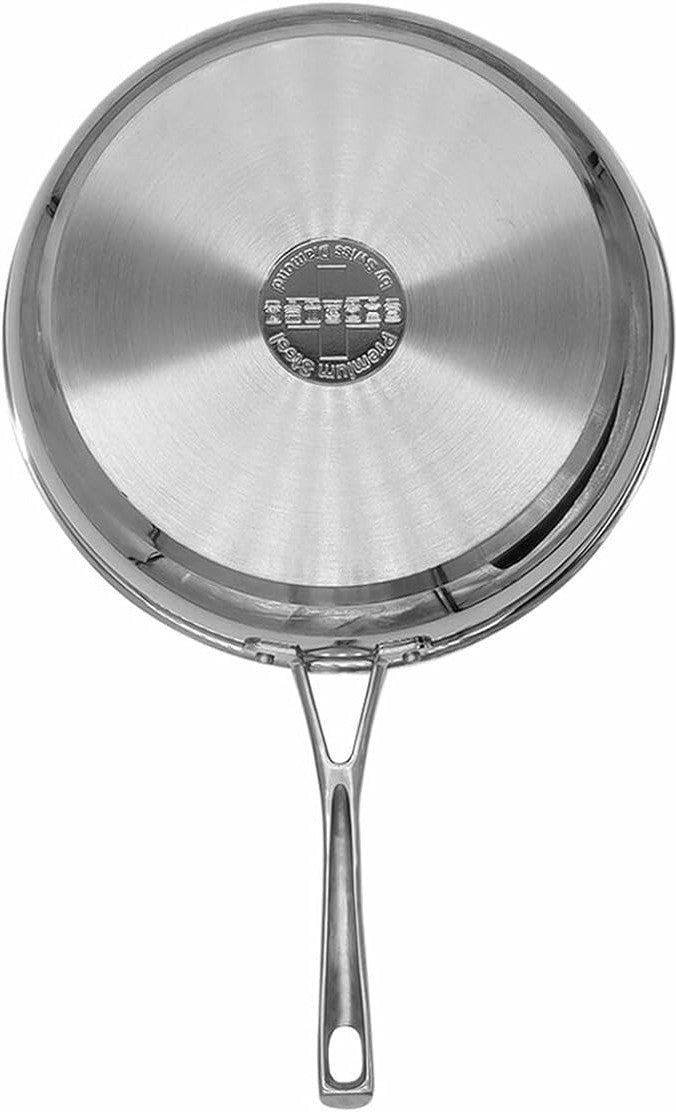 Swiss Diamond - Premium Stainless Steel DLX 11" Fry Pan - Induction - PSLA3428i