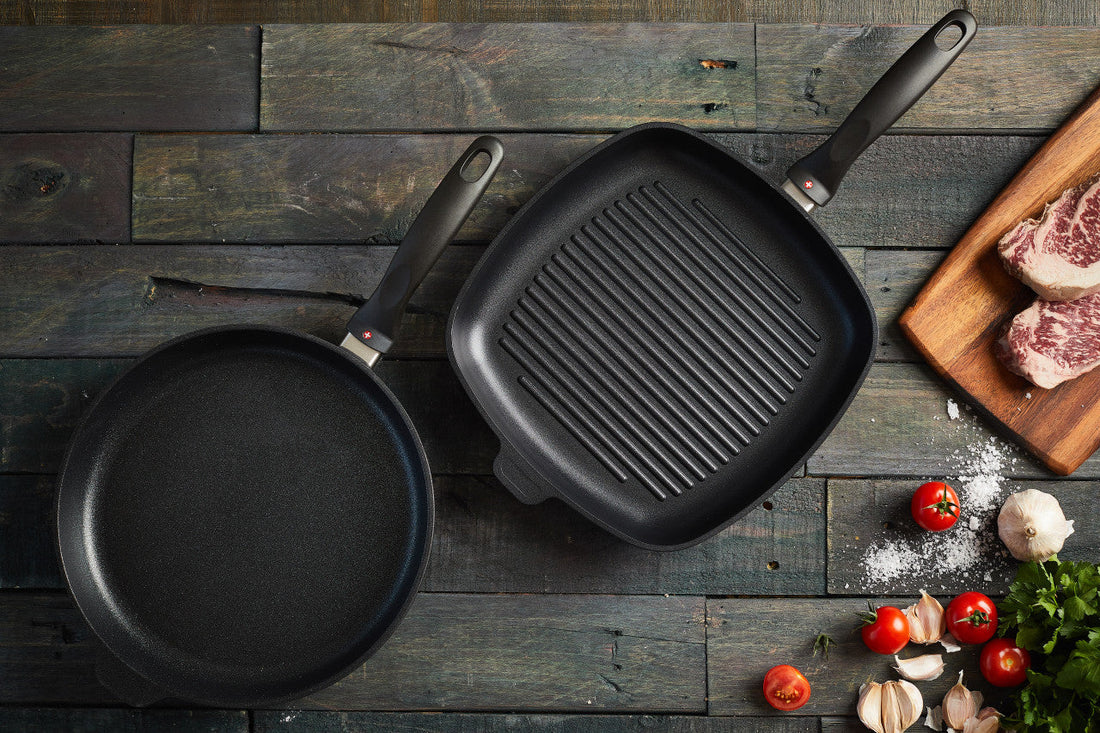 Swiss Diamond - XD Non-Stick Induction Set with Fry Pan & Grill Pan, Pack of 2 Piece - XDSET282i