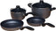 Swiss Diamond - XD Non-Stick Newlywed Kitchen Kit Cookware, Pack of 6 Piece  - XDSET606