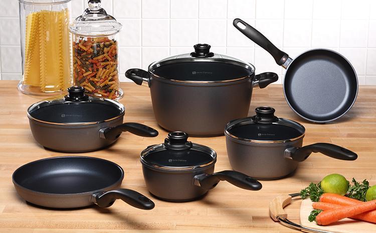 Swiss Diamond - XD Non-Stick Ultimate Kitchen Kit Cookware, Pack of 10 Piece - XDSET6010