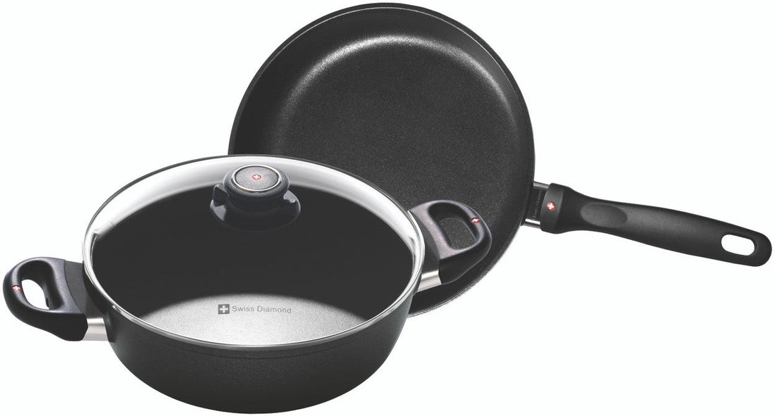 Swiss Diamond - XD Nonstick Fry Pan & Casserole with Lid, Pack of 3 Piece - XDSET6008