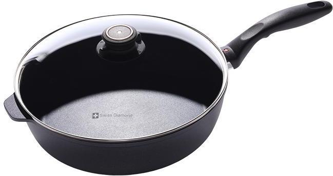 Swiss Diamond - XD Nonstick Fry Pan & Saute Pan with Lid, Pack of 3 Piece - XDSET628