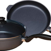 Swiss Diamond - XD Nonstick Fry Pan & Saute Pan with Lid, Pack of 3 Piece - XDSET628