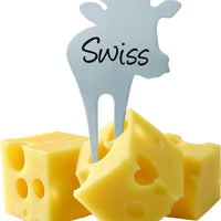 Swissmar - 3 PC Cow - Goat & Sheep Cheese Picks - CP120