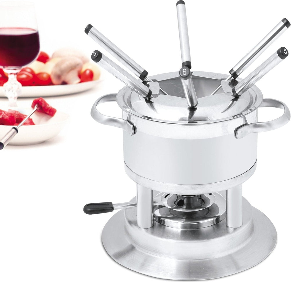 Swissmar - Arosa 11 PC Stainless Steel Fondue Set - F66417 - DISCONTINUED