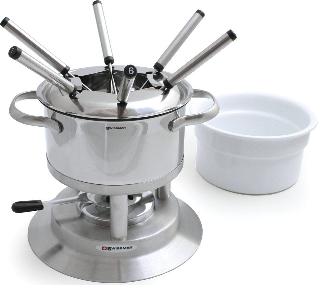 Swissmar - Arosa 11 PC Stainless Steel Fondue Set - F66417 - DISCONTINUED