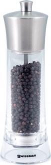 Swissmar - Classic Torre 8" Acrylic Pepper Mill with Stainless Steel Top - SMP2002SS - DISCONTINUED