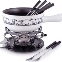 Swissmar - Heidi 9 PC Ceramic Fondue Set - F66885