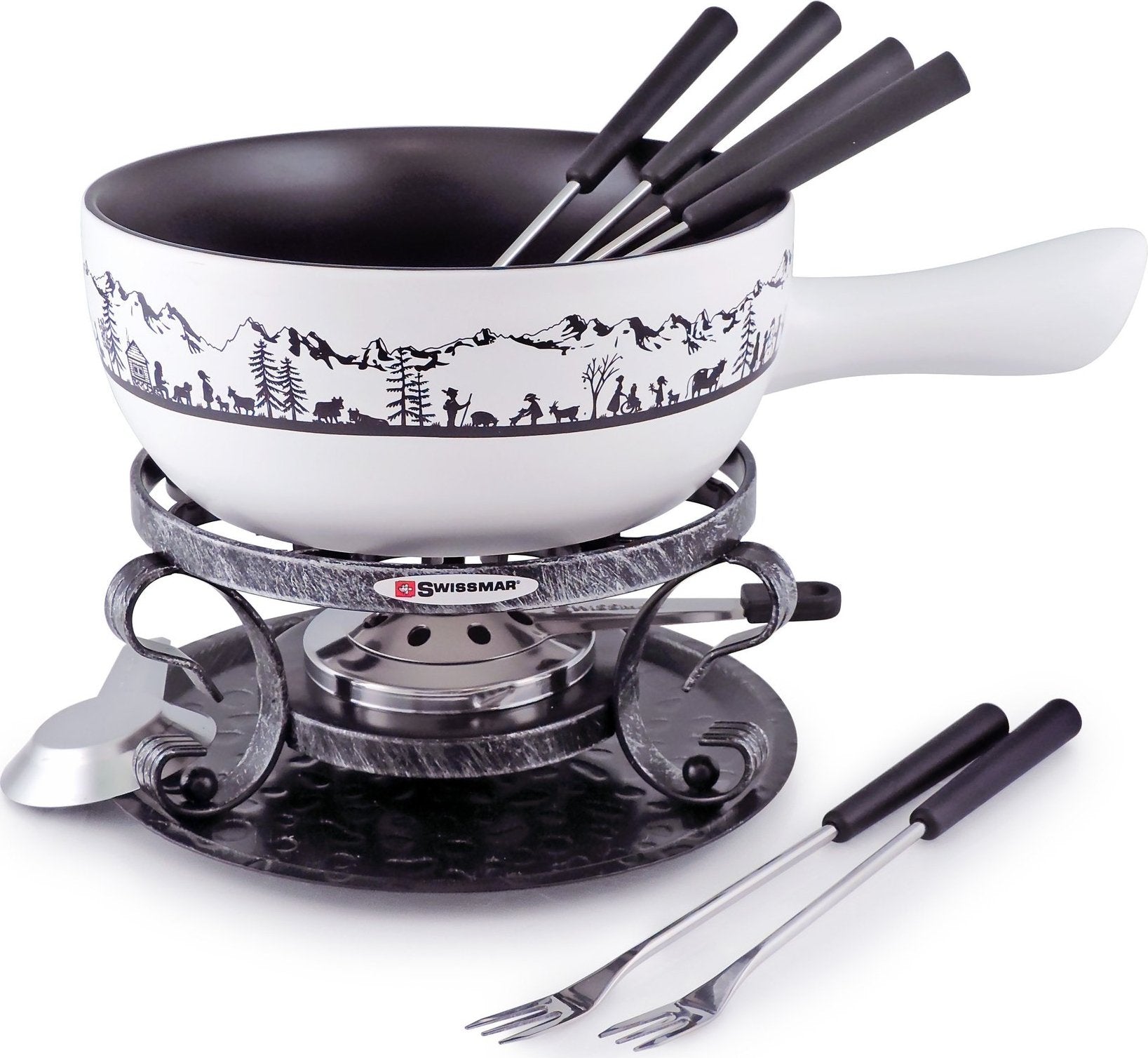 Swissmar - Heidi 9 PC Ceramic Fondue Set - F66885