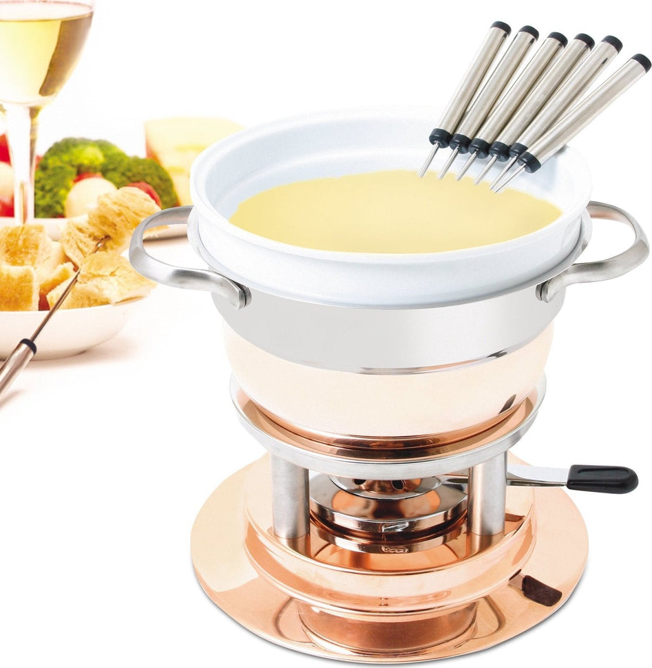 Swissmar - Lausanne 11 PC Copper Fondue Set - F66415