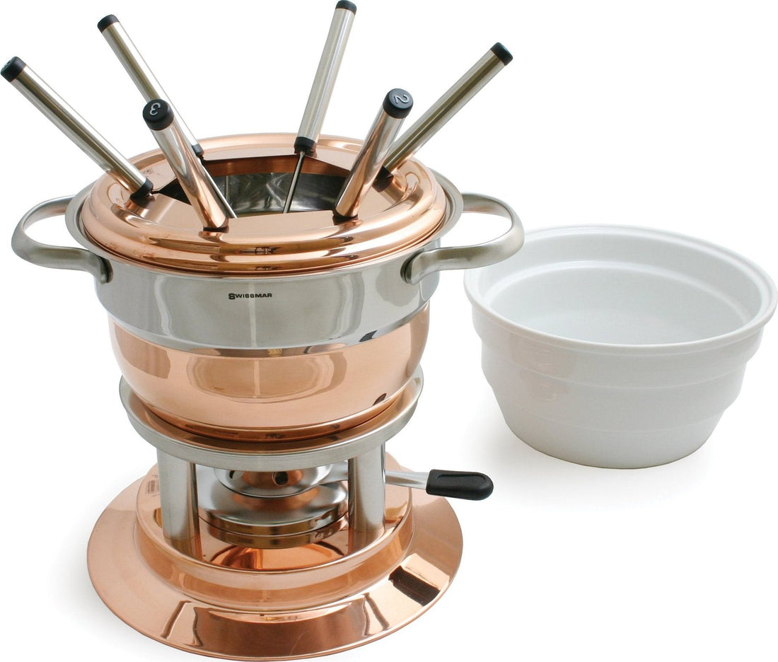 Swissmar - Lausanne 11 PC Copper Fondue Set - F66415