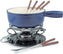 Swissmar - Lugano 9 PC Cast Iron Fondue Set Deep Blue - KF-66518