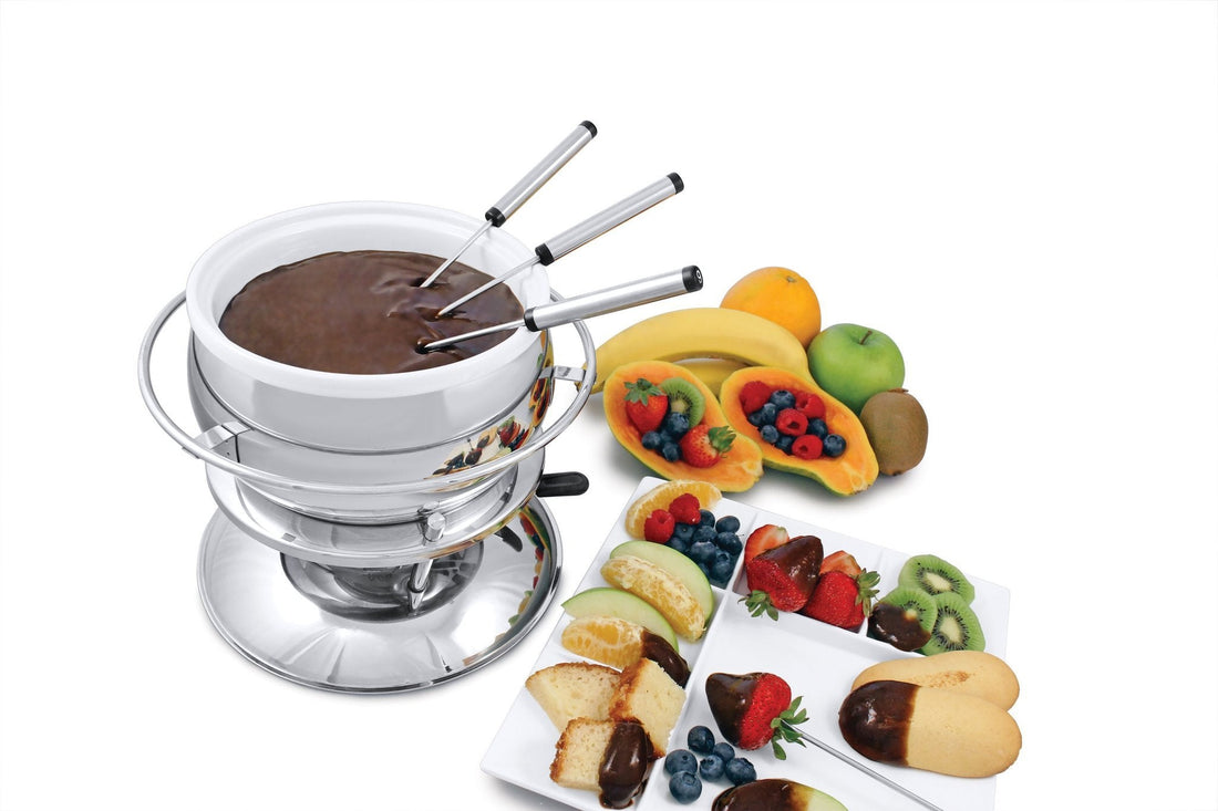 Swissmar - Züri 11 PC Stainless Steel Fondue Set - F66919