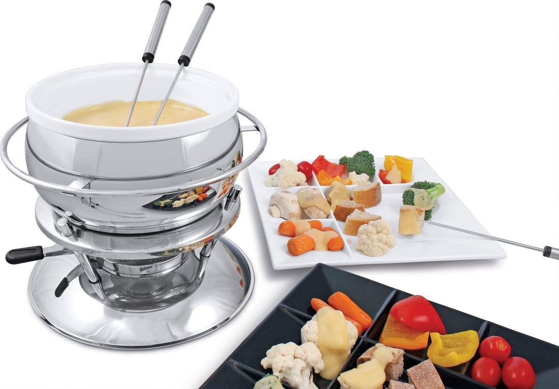 Swissmar - Züri 11 PC Stainless Steel Fondue Set - F66919