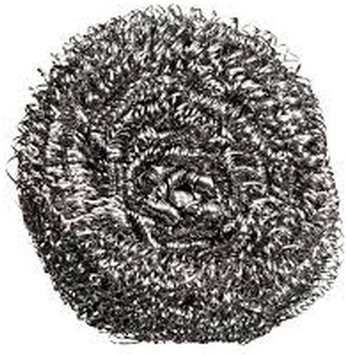 TISA - 50 Gm Stainless Steel Scouring Sponge, 144 pc/cs - TSBLK050