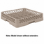 Vollrath - 25-Compartment Traex Full-Size Cup Rack, Open-Wall Cup Rack in Black with 2 Risers - TR16BB-06832