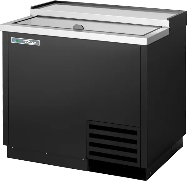 TRUE - 36" Solid Slide Lid Glass and Plate Chiller/Froster with Hydrocarbon Refrigerant - T-36-GC-HC