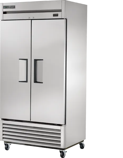TRUE - 39" Stainless Steel Reach-In Double Solid Swing Door Refrigerator with Hydrocarbon Refrigerant - T-35-HC
