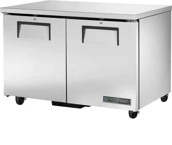 TRUE - 48" Undercounter Two Solid Door Refrigerator with Hydrocarbon Refrigerant - TUC-48-HC