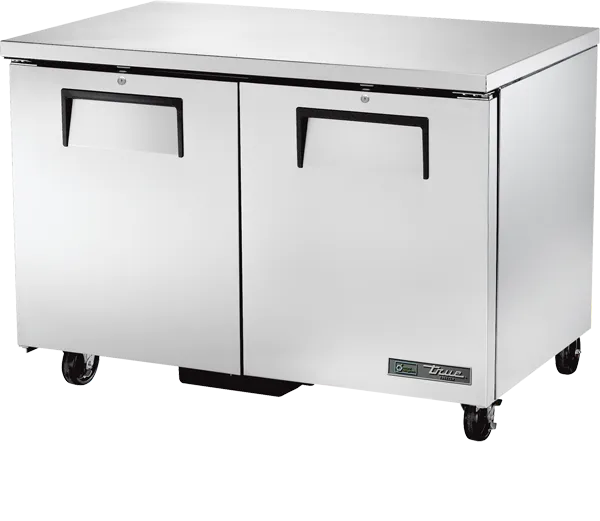 TRUE - 48" Undercounter Two Solid Doors Freezer with Hydrocarbon Refrigerant - TUC-48F-HC