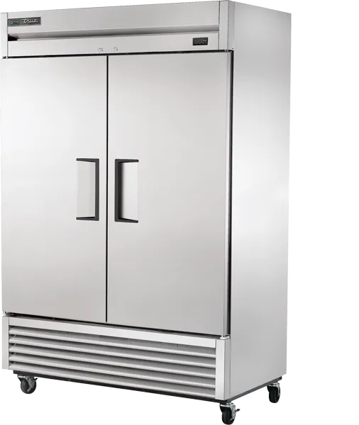 TRUE - 54" Stainless Steel Reach-In Double Solid Swing Door Freezer with Hydrocarbon Refrigerant - T-49F-HC