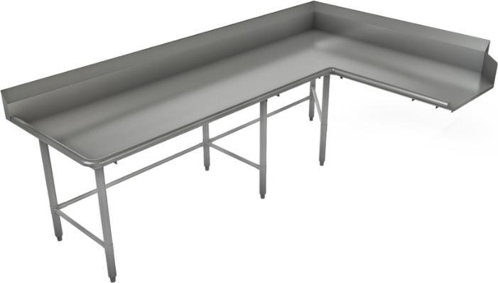 Tarrison - 108" Corner End Right-To-Left Clean Dishtable - TA-CCDT108L-KIT
