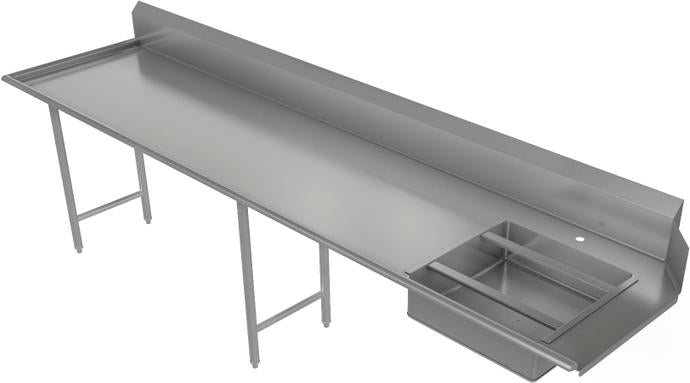 Tarrison - 108" x 30" Left-to-Right Operation Straight Soiled Dishtable - TA-SDT108L