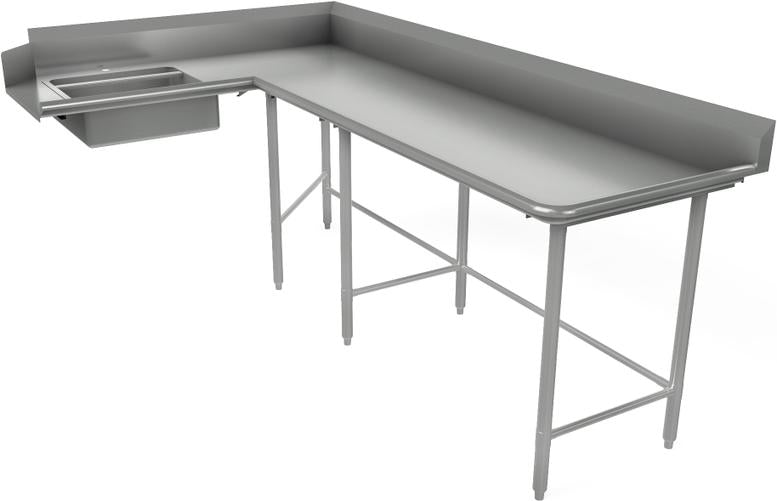 Tarrison - 120" x 60" Right Soiled Dishtable - TA-CSDT120R-KIT