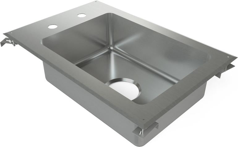 Tarrison - 13" x 20" x 5" Drop In Sink with One Compartment - TA-DI14-KIT