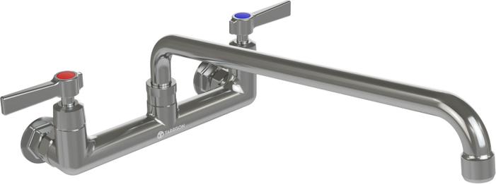 Tarrison - 14" Swing Spout Splash Mount Heavy Duty Faucet - TP-PF8WL14H-KIT