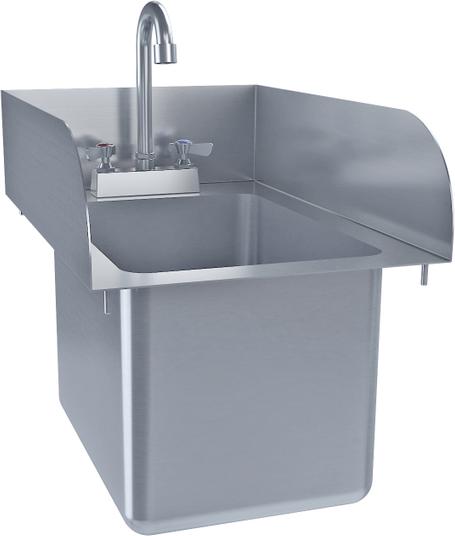 Tarrison - 14" x 10" Drop In Hand Sink - TA-DIF1410SP-Kit