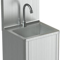 Tarrison - 15.67" x 14.65" Stainless Steel Hands Free Knee Pedal Sink - TA-HSFBPKV