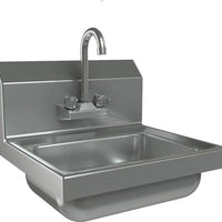 Tarrison - 17" x 15.25" Stainless Steel Hand Sink with Manual Faucet - TA-HSF14