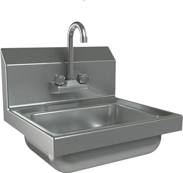 Tarrison - 17" x 15.25" Stainless Steel Hand Sink with Manual Faucet - TA-HSF14