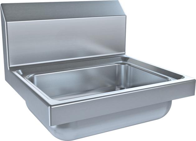 Tarrison - 17" x 15.25" x 13.3" Stainless Steel Wall Mount Hand Sink with No Faucet Hole - TA-HS1514DM-KIT