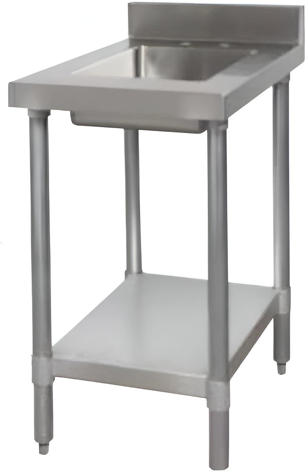 Tarrison - 18" x 30" Work Table with Prep Sink & Stainless Steel Undershelf - SWT4BS-18WS