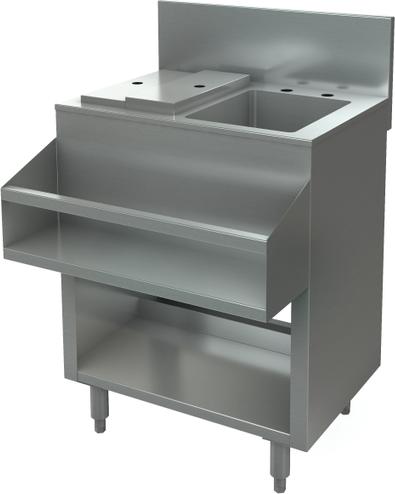 Tarrison - 24" x 24" Cocktail Mix Unit With Sink - TA-CMU24SCR